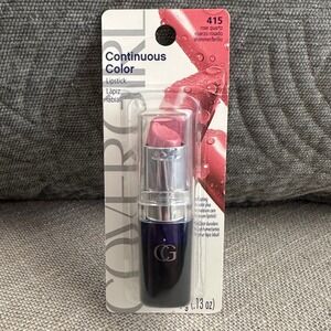 Vintage COVERGIRL Continuous Color‎ Lipstick Rose Quartz 415 Long Wear Disc.